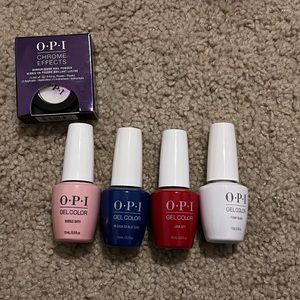 Opi Gel Color and Chrome Effects